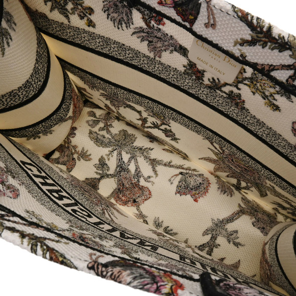 Christian Dior Book Tote Medium Embroidered Handbag Multicolor - Picture 6 of 8